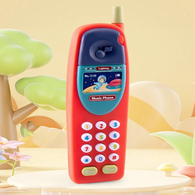 Teléfono De Juguete De Bebés, Teléfono Celular Móvil Para Niños Pequeños, Educación De Aprendizaje De Bebés Fun Música De Plástico Modelo De Teléfono, Teléfono Para