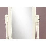 Mirror, Full Length, Standing, Floor, 60 Oval, Dressing, Bedroom, Wood, White, Traditional