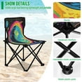 thumbnail image 4 of BZSMCE Camping Chairs Modern Colorful Planet and Stars Pattern Folding chair, 4 of 8