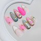 thumbnail image 4 of 24PCS Glossy Finish French Press On Nail with Shimmering Design Rose Pink Color for Elegant Women Girl Daily Wear, 4 of 4