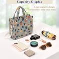 thumbnail image 5 of FORMRS Womens Corduroy Tote Bag Crossbody Shoulder Handbag with Pocket, Gray Acorns Pattern, 5 of 7