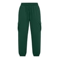 thumbnail image 7 of Fnooota Women's Joggers with Pockets, Relaxed Fit Elastic Waist Fall Running Drawstring Athletic Pants Jogger Pants Army Green Size L, 7 of 7