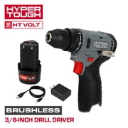Hyper Tough 12V Brushless Cordless Drill Driver with 1.5Ah Battery