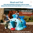 thumbnail image 3 of ECR4Kids Willow Climb-N-Crawl Whale, Head and Tail, Splish Splash/Royal Blue, 3 of 9