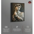 thumbnail image 2 of Classy Sculpture Men Style Man Cave Canvas Wall Art by Notoriart, Black Floater Frame, 31" x 46", 2 of 7