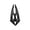 Black, variant on Motorcycle Fixed Winds Wing 2 Pack Aerodynamic Front Side Spoiler Winglets Suitable for Most Electric Bikes and Scooters