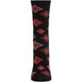 thumbnail image 2 of Natori Natori Obi Fashion Cotton Blend Crew Socks - Womens - Female, 9-11, Black, 2 of 2