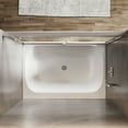 thumbnail image 5 of Sunny Shower Double Sliding Bathtub Door 60 in.W x 57 in.H Brushed Nickel Finish Framed with 1/4 in. Clear Tempered Glass, 5 of 11