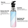 thumbnail image 3 of Yayeee 33oz Insulated Water Bottle Double Wall Stainless Steel with Flip Straw Lid, Blue Gradient, 3 of 7
