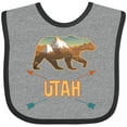 thumbnail image 3 of Inktastic Utah Vacation Bear Silhouette Boys or Girls Baby Bib, 3 of 4