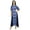Indigo Blue, variant on Bimba Women's Shibori Printed Rayon Summer Casual Boho Holiday Maxi Dress-4