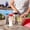 Black, variant on Clear Salt and Pepper Shakers Leak-Proof Spice Jars with Colorful Lids,Portable Spice Containers for Home Kitchen Restaurant, Camping, Travel, Picnic (Black Red Blue)