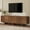 Walnut, variant on Retro Style Wood Grain TV Stand with Wavy Door for TVs up to 75", Rustic Media Console with Ample Storage Space, Sturdy Base TV Cabinet with Cable Management for Living Room, Natural
