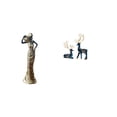 thumbnail image 1 of Juego de figuras africanas de resina de alce y ciervo con detalles intrincados y líneas artísticas. Figura de escritorio ideal para regalar, decoració, 1 of 8
