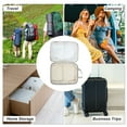 thumbnail image 4 of Unique Bargains 1 Pc Mesh Packing Cube for Luggage 9.84"x4.72"x12.99" Beige, 4 of 6
