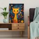 thumbnail image 5 of Qisvanset 12x16 Inch With Frame 2D Flat Wall Art Fun Colorful Animal Kids Nursery Bedroom Wall Decor Gift, 5 of 8