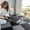 Black-Grey, variant on Soft Plush Foam Puzzle Mat Carpet Tiles for Living Room Bedroom Baby Play Area Non-Slip Interlocking Floor Rug Baby Play Mat