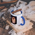 thumbnail image 5 of 3dRose, Pomeranian Dog, 15oz Two-Tone Blue Mug, 5 of 7