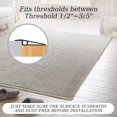 thumbnail image 3 of YISITIAN Floor Transition Strip, Self Adhesive-PVC Carpet & Floor Edging Trim Strip, Carpet Threshold Transition Strip, for Threshold Transitions with a Height Less Than 5mm CJ919-97401, 3 of 7