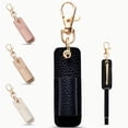 thumbnail image 2 of Hearth & Gear Necklace Style Pen Clip Keychain Portable Leather Pen Holder For Pens, 2 of 6