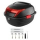 thumbnail image 1 of Baúl superior para motocicleta, almacenamiento de equipaje con cerradura, accesorios universales para montar en moto negro, 1 of 9