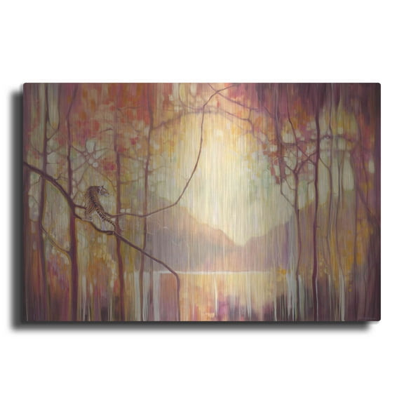 Luxe Metal Art 'In Another Place' by Gill Bustamante, Metal Wall Art, 16"x12"