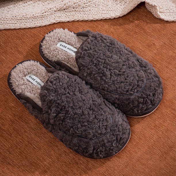 Pantufla Zapatillas de interior difusas, cómodas zapatillas térmicas planas antideslizantes para el hogar en interiores Ndcxsfigh Tenis De Mujer Tenis De Hombre