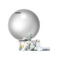 thumbnail image 2 of Estatua de astronauta, alcancía, figura redonda con cabeza de bola para niños y adultos. Postura Acostada, 2 of 9