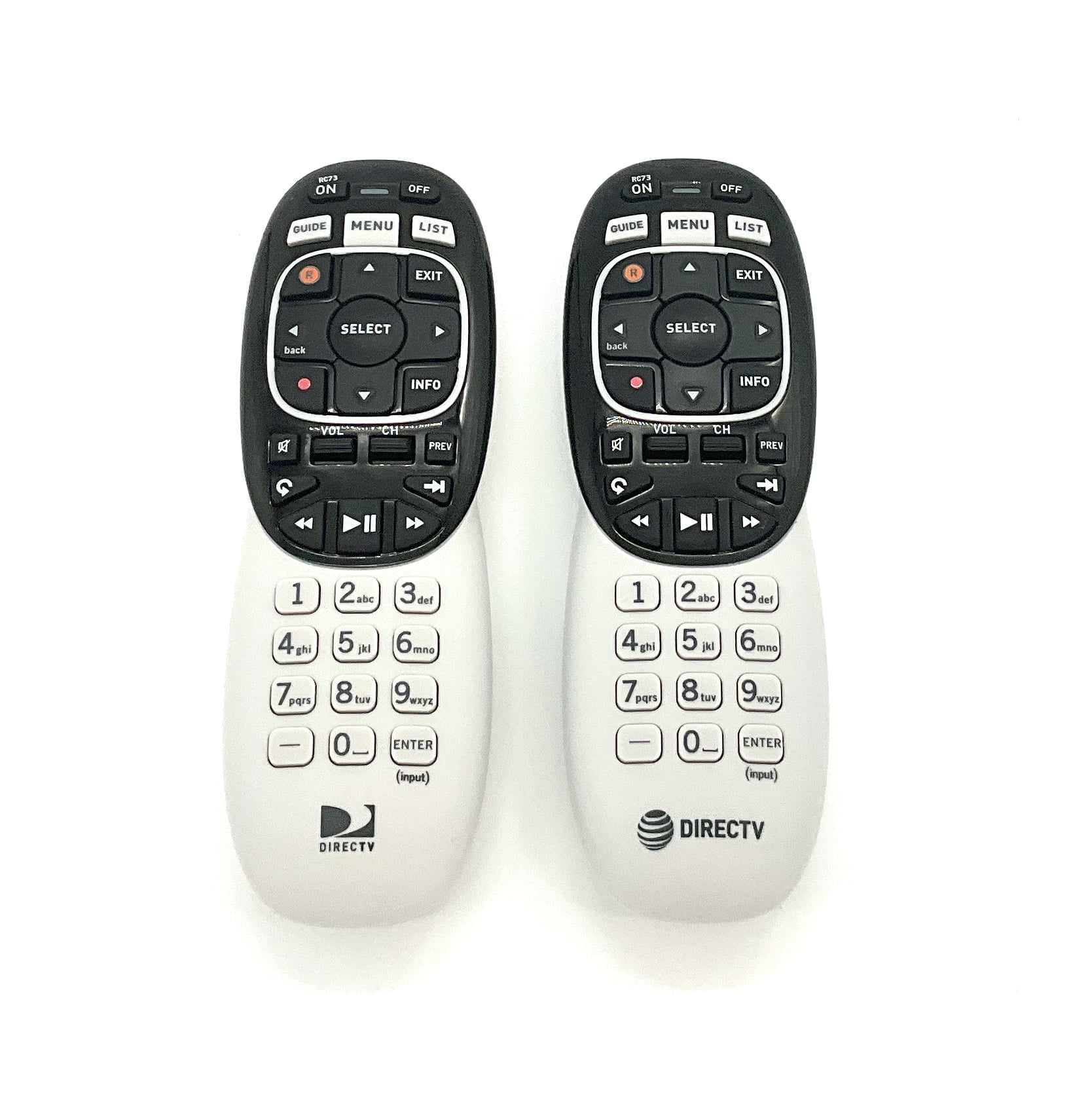 (2 Pack) Replacement DirecTV RC73 IR RF Remote Control for DirecTV
