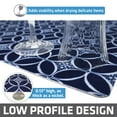 thumbnail image 4 of Drymate XL Dish Drying Mat, Oversized (19”x24”), Low-Profile, Super Absorbent, Quick Dry Fabric, Waterproof & Slip-Resistant, for Kitchen Counter, Trimmable, Easy to Clean (USA Made)(Indigo), 4 of 8