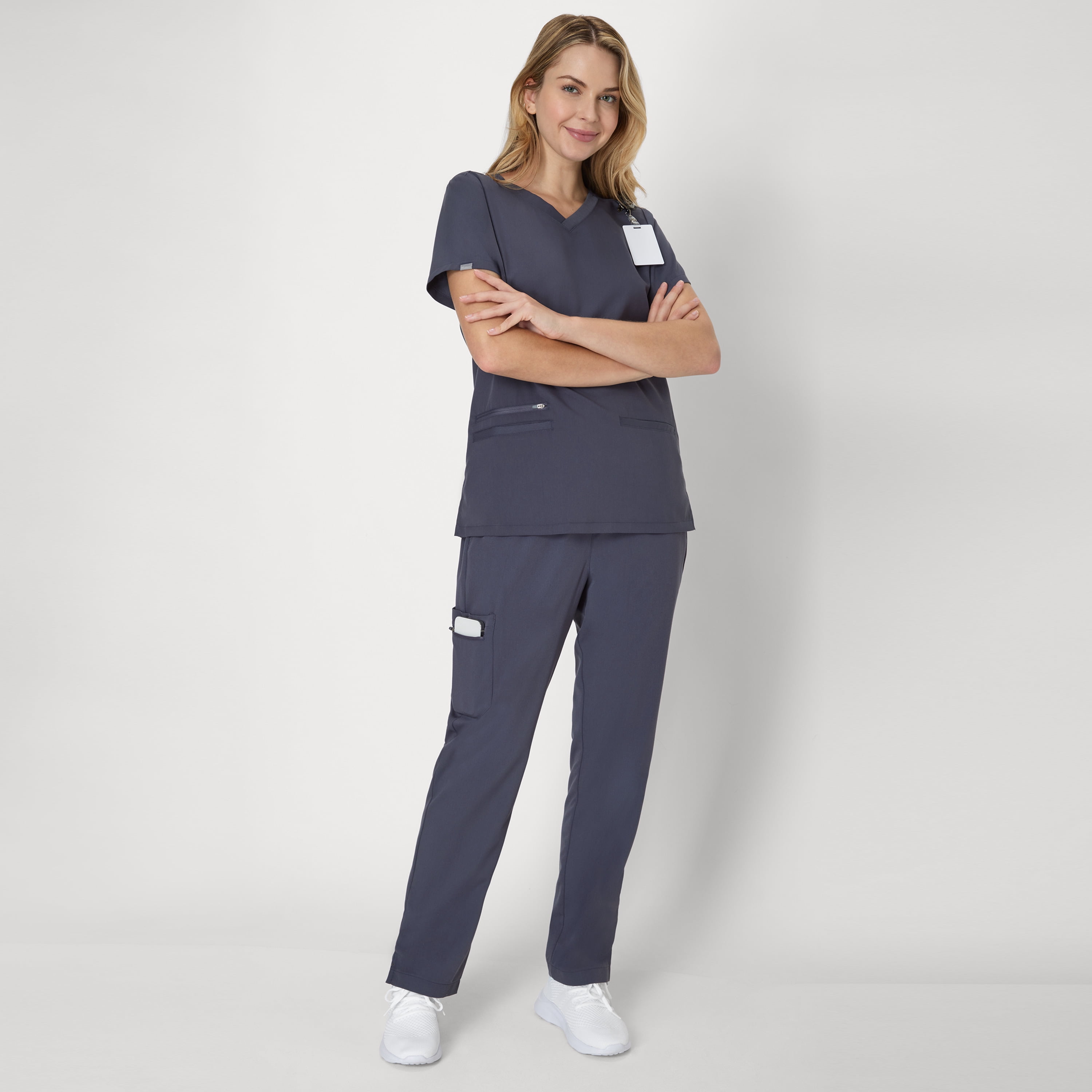 Hanes Women's Scrubs Drawstring Scrub Pants, Premium, Straight Leg, Pockets, Sizes XS-3XL