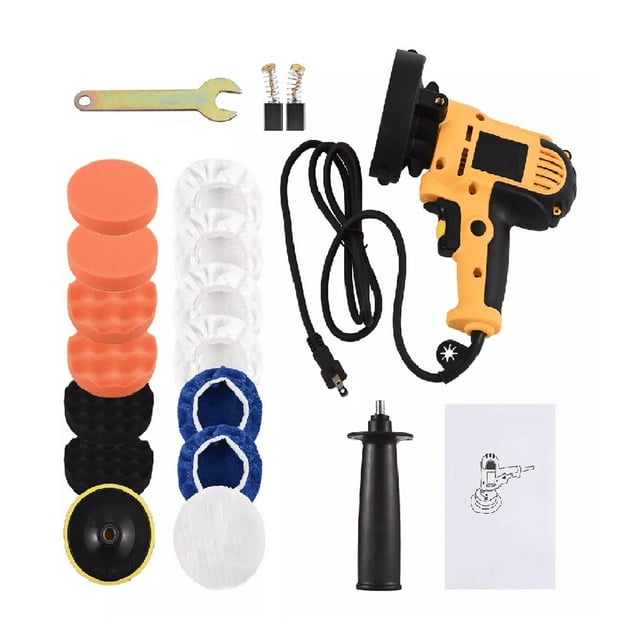 "Kit De Pulidora Eléctrica Para Coche Geevorks De 5 Pulgadas Naranja "