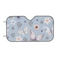 thumbnail image 7 of Balery Blue Butterfly Print Car Windshield Sun Shade,Windshield Sunshade for Car Pickup Truck SUV Accessories-Medium, 7 of 7