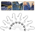 thumbnail image 2 of Protector de cremallera 20 piezas cierres de cremallera herramientas Clip gancho superior para pantalones vaqueros accesorios herramienta auxiliar Jeans soporte de cremallera, 2 of 5