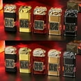 thumbnail image 4 of Windproof Lighter Vintage Watch Bezel Jet Flame Torch, Men's Cool Dual Flame Lighter Torch and Soft, Horse/Tiger/Dragon Animals Vintage Lighter Refillable Butane Gas Lighters Airless, 4 of 6