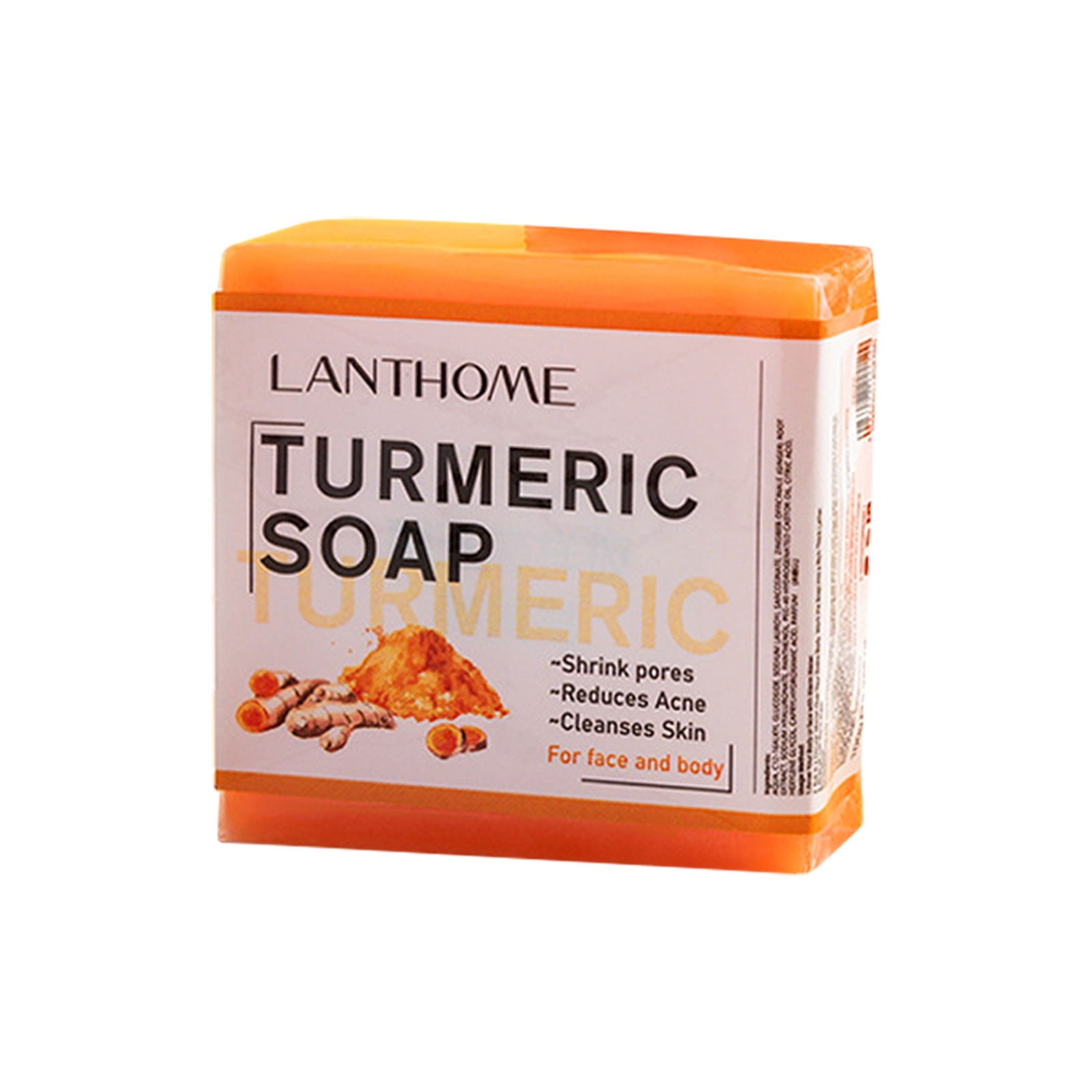 Turmeric Essential Oil Soap Manual Face Washing, Acne Removing, Oil Control, Moisturizing, Whitening And Cleansing Soap 100g