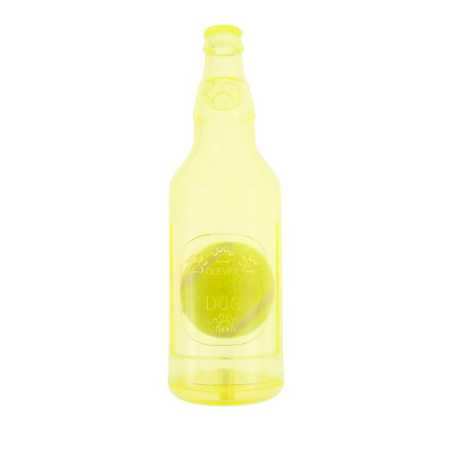 CHOK Dog Bottle Toy Funny Water Bottle Dog Toy Interactive Bottle Chew Toys Safe Dog Water Bottle Chew Toy with Ball Lightweight Dog Bottle Toys for Small Medium Large Dogs Pets