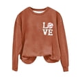 thumbnail image 2 of Winter Savings Clearacne Fall Sweatshirts for Women Women's Baseball Print GameDay Crew Neck Multi Color Multi Size Crew Neck Hoodless Long Sleeve Sweatshirt, 2 of 9