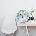thumbnail image 3 of Reloj de pared con diseño de océano, madera flotante y vidrio marino, de 10 pulgadas, silencioso, estilo rústico retro, decorativo para sala de estar, cocina, hogar, baño y dormitorio, 3 of 7