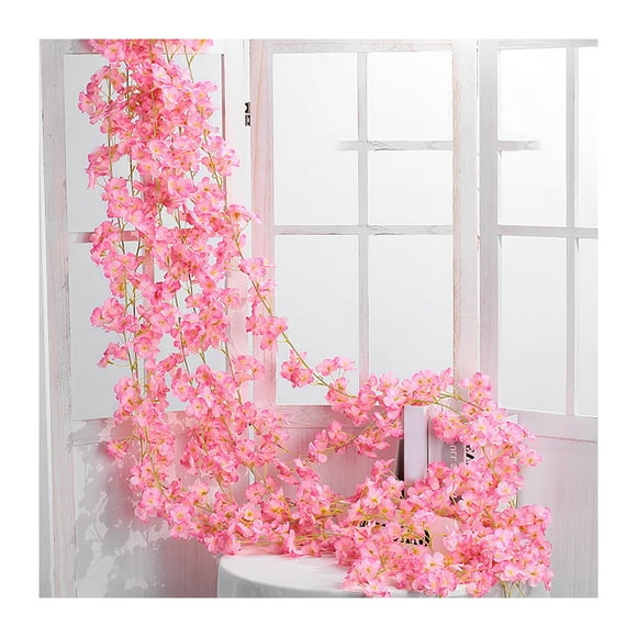 Ratán de flores artificiales colgantes, Ratán de flores artificiales Flor artificial única Ratán de flores artificiales Durabilidad probada en el tiempo