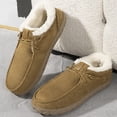 thumbnail image 6 of Men's Comfort Winter Ankle Slip-On Moccasin Shoes, Warm Plush Lining, Non-Slip Sole, Easy One-Touch Wear, Perfect for Morning Commutes, Home Relaxation, and Cold Weather, 6 of 9