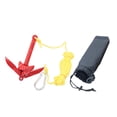 thumbnail image 3 of Kit de anclaje para ancla de rezón plegable, universal, portátil, con gancho y cuerda de remolque de 5 m, bolsa de transporte de 0,7 kg para, 3 of 8