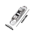 thumbnail image 2 of 4Pcs Push-Pull Window Pulley,Sliding Door Tandem Roller Assembly,Two Rollers Wheel Metal Axles Window Pulley,Double Wheel Balance Adjustment Angle Wheel,For Bedroom Balcony Living Room Kitchen Study, 2 of 7