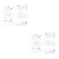 thumbnail image 3 of Juego de calcomanías de pared Cateissary decoración dormitorio Gris plateado 2Conjunto, 3 of 6
