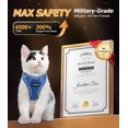 thumbnail image 4 of czcpp-Cat Harness and Leash Set [H600 Pro] Escape Proof Cat Harness for Walking, Adjustable Breathable Comfortable Travel Cat Leash, Reflective Strips Kitten Harness XS Blue, 4 of 4