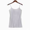thumbnail image 5 of ORT Womens Built-in Bra Padded Camisole Yoga Tanks Tops(Grey,6XL), 5 of 8