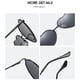 thumbnail image 5 of Gafas de sol en forma de corazón Sonducket púrpura con montura de metal dorado, 5 of 6