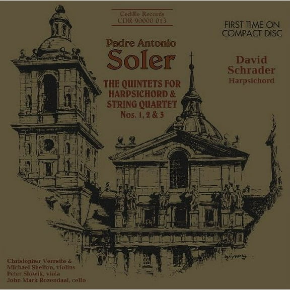 David Schrader - Quintets for Harpsichord & Strings 1 & 2 - Music & Performance - CD