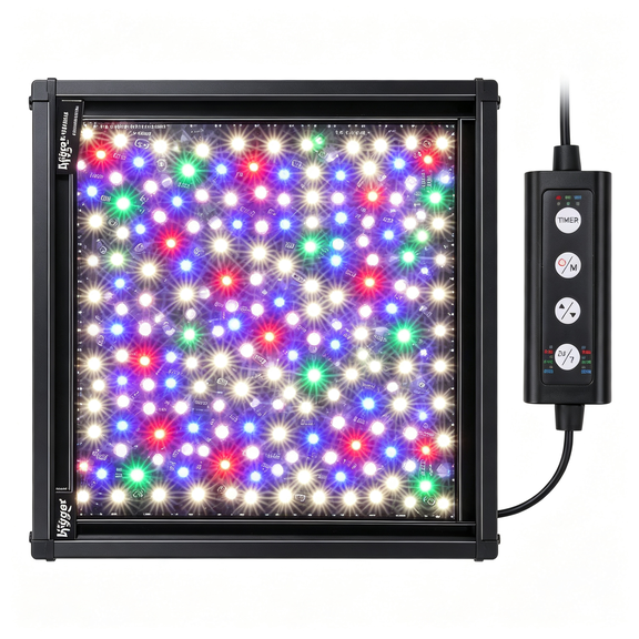 HIBIBUD Advanced Led Aquarium Light with Timer, 24/7 Lighting Cycle & Diy Mode, Full Spectrum Fish Tank Light for 12-17 in Freshwater Planted Tank Aquarium Light Fish Tank Light