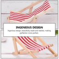 thumbnail image 2 of 2Pcs Mini Wooden Recliner Dollhouse Decor Recliner Lovely Recliner Props, 2 of 4